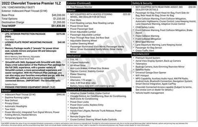 2022 Chevrolet Traverse AWD 1LZ