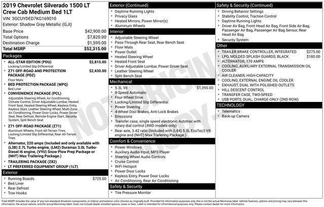 2019 Chevrolet Silverado 1500 Crew Cab Standard Box 4-Wheel Drive LT