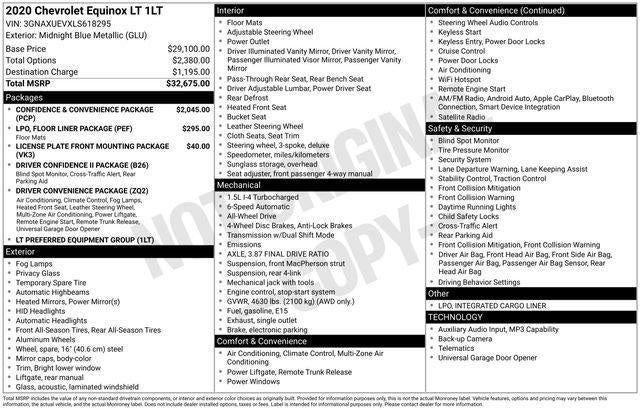 2020 Chevrolet Equinox AWD LT