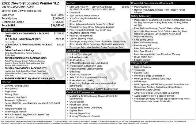 2022 Chevrolet Equinox AWD Premier