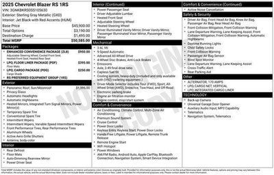 2025 Chevrolet Blazer RS AWD