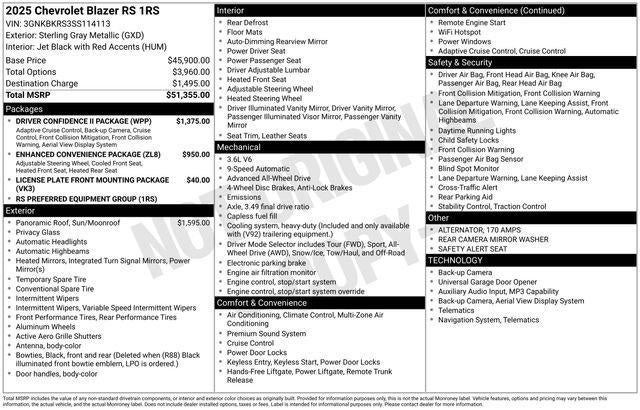 2025 Chevrolet Blazer RS AWD