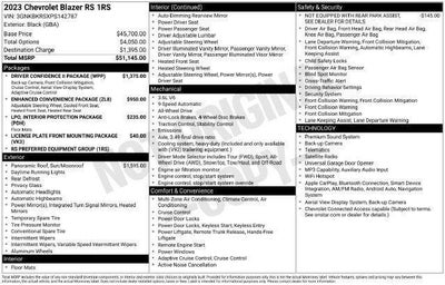 2023 Chevrolet Blazer RS AWD